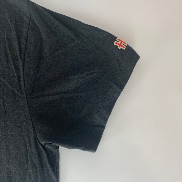 Homage Charcoal Gray Its Not The Mountains We Overcome Crewneck Shirt Mens Large - Picture 3 of 6